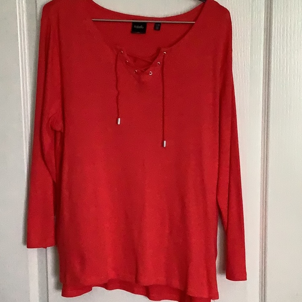 Misses/ladies long sleeve cotton top